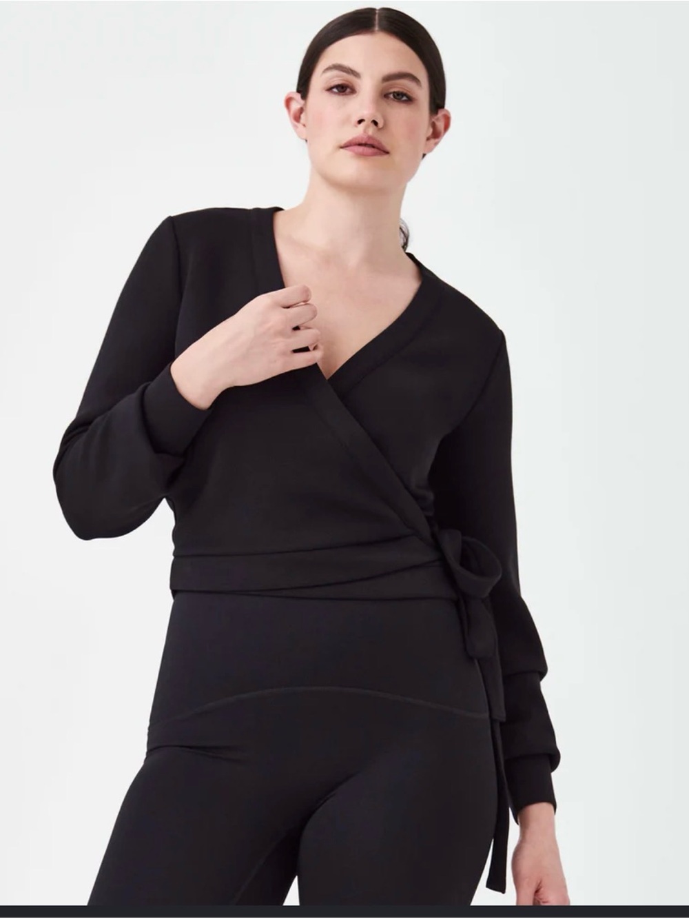 Spanx Air Essential Ballet Wrap Black Size Small